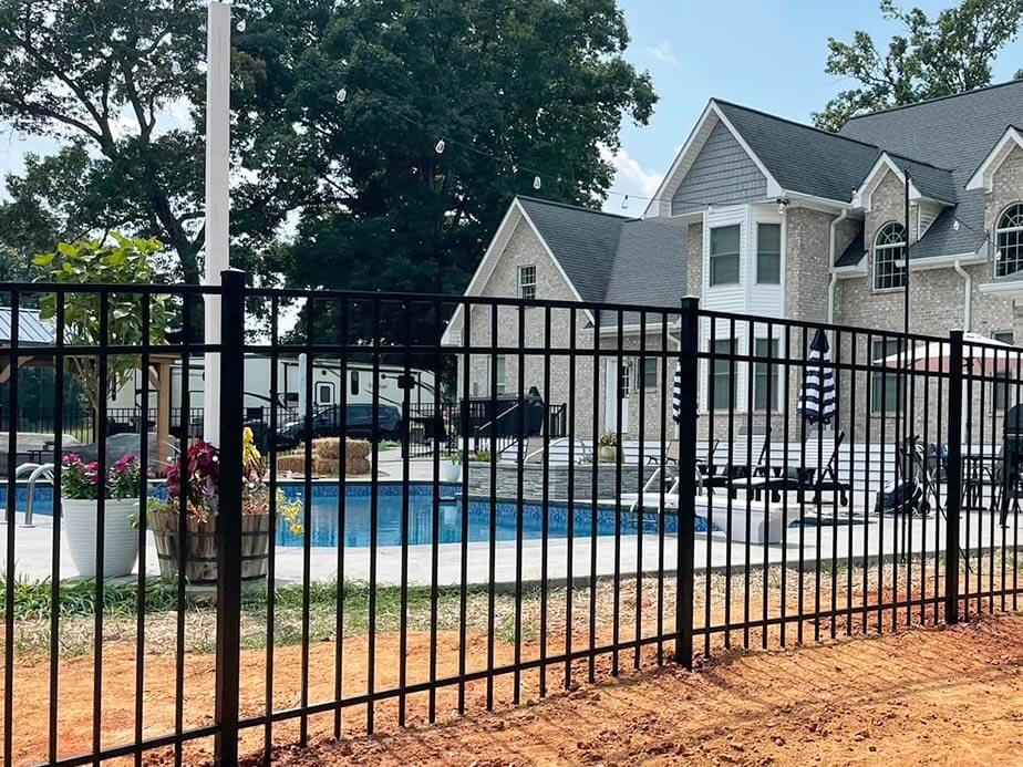 Aluminum pool fencing in Mooresville North Carolina
