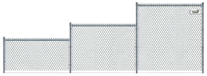 Residential Chain Link fence height options Charlotte Metro Area
