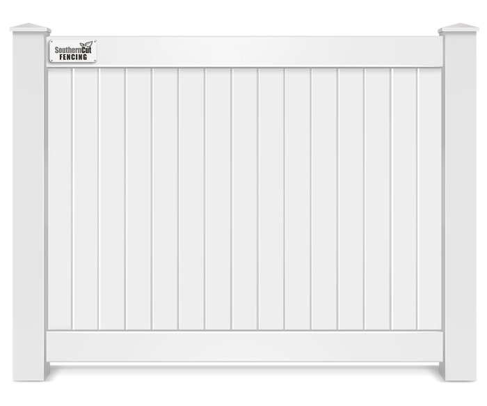 Vinyl full privacy fence contractor in Charlotte Metro Area