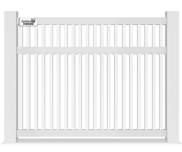 Vinyl semi-privacy fence contractor in Charlotte Metro Area