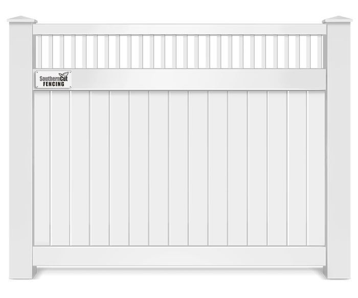 Vinyl decorative fence contractor in Charlotte Metro Area