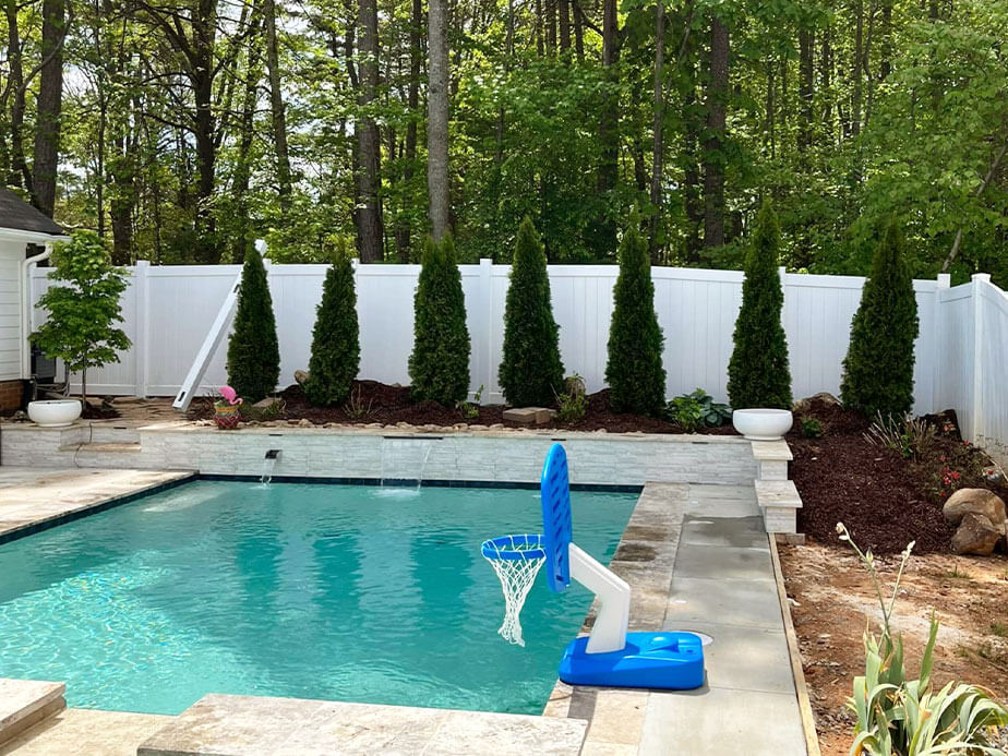 Vinyl pool fencing in Mooresville North Carolina