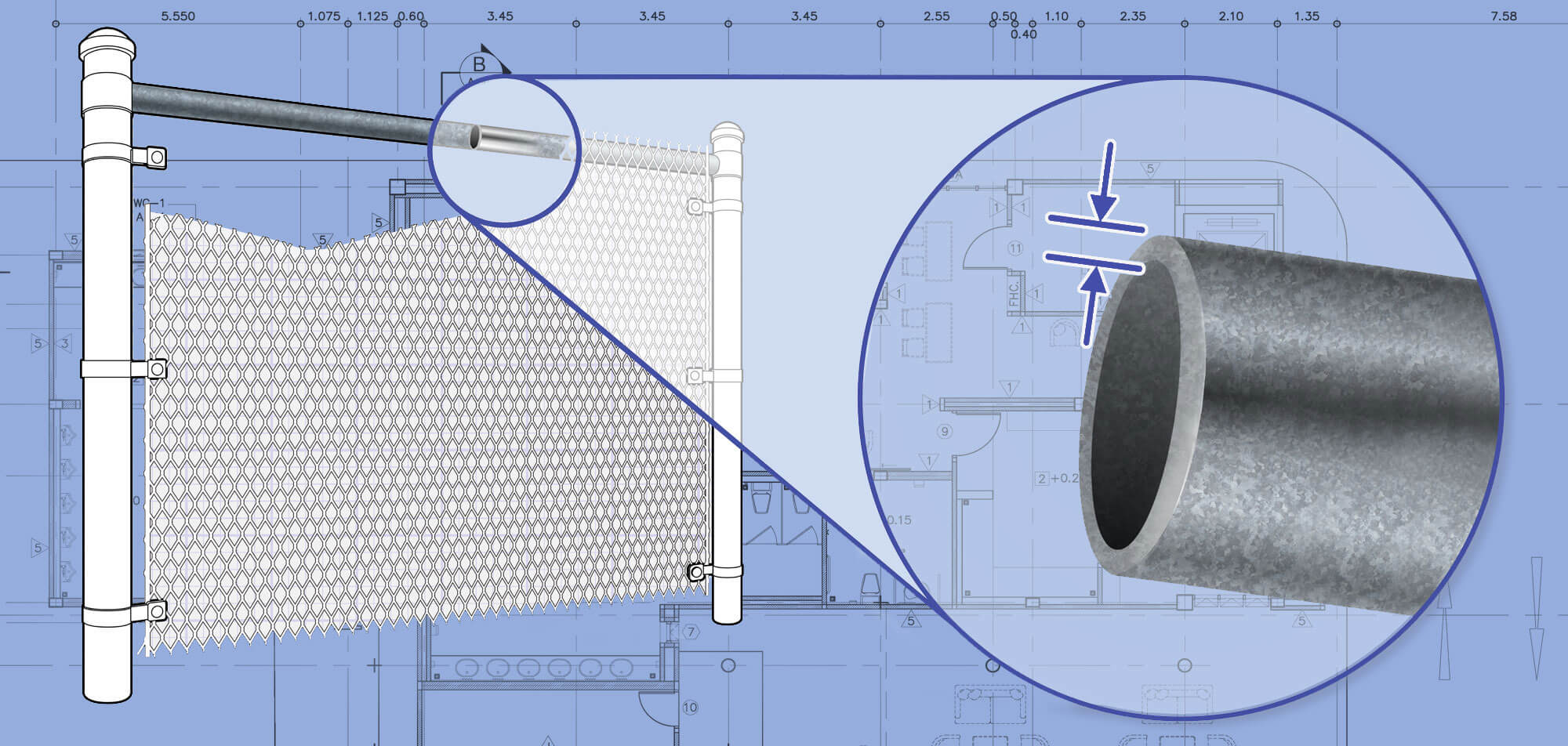 Charlotte Metro Area Chain Link fence Rails installation company