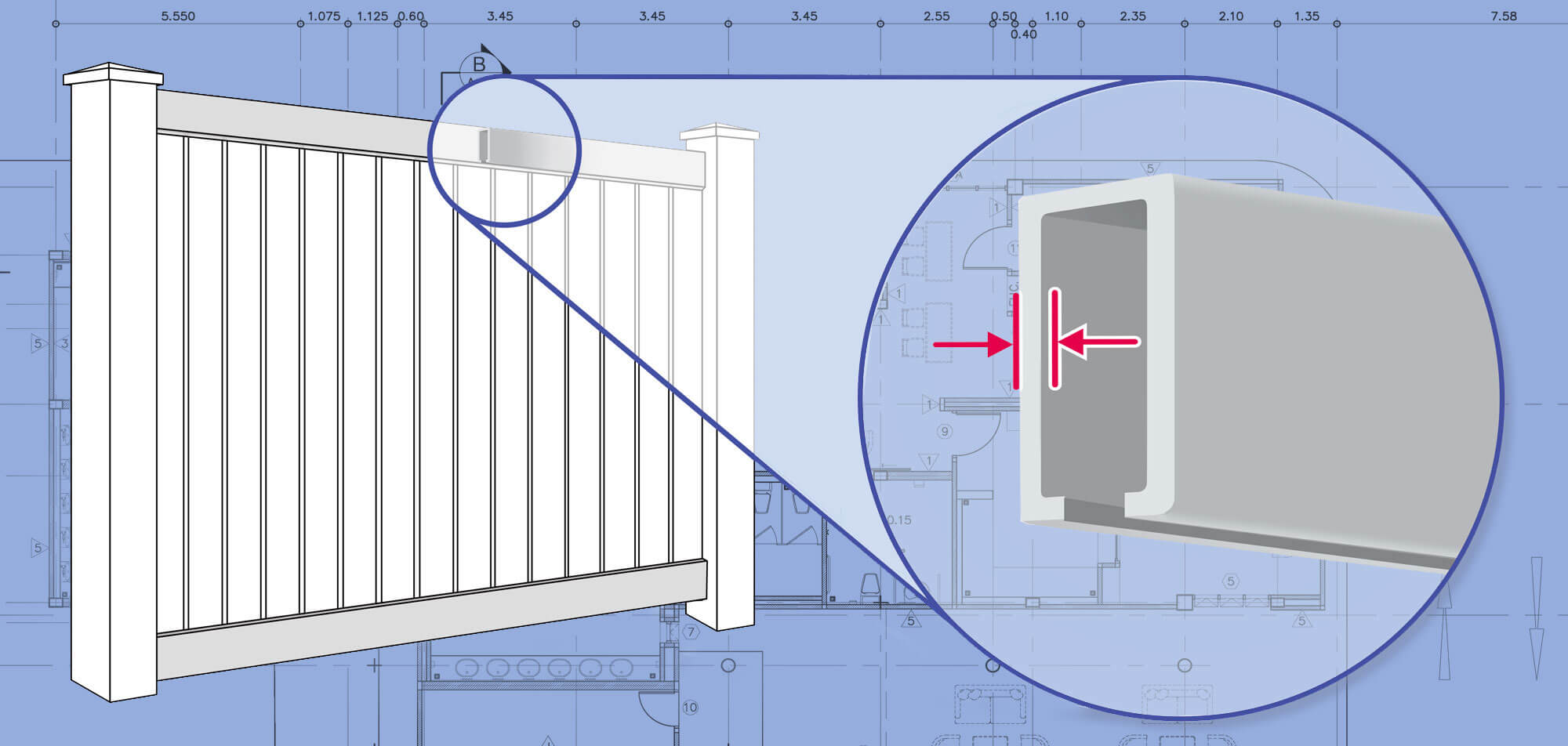 Charlotte Metro Area Vinyl fence Rails installation company