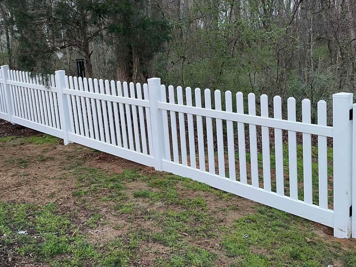 Fence with Mooresville North Carolina Vinyl Picket Fence Installation Company in Charlotte Metro Area
